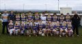 St.Mary’s Rasharkin Under 14 Footballers and management with new playing jerseys sponsored by Kelly Landscape and Stone